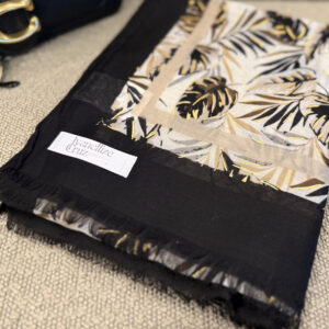 Echarpe Folhas Douradas