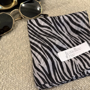 Lenço seda Zebra